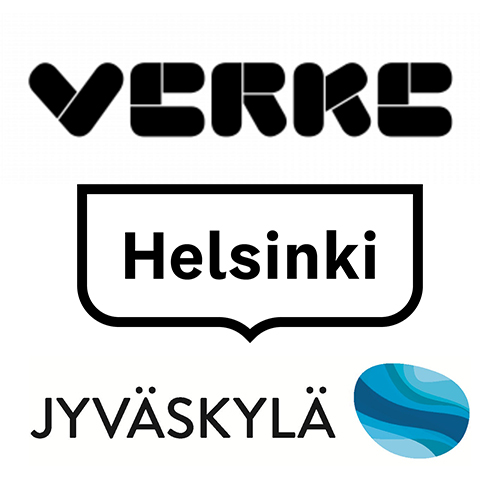 Verke, Helsinki, Jyväskylä.